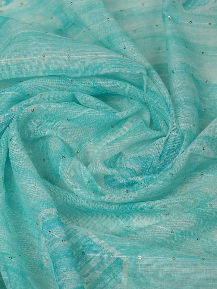 Embroidered Cotton Unstitched Suit With Pant &amp; Dupatta