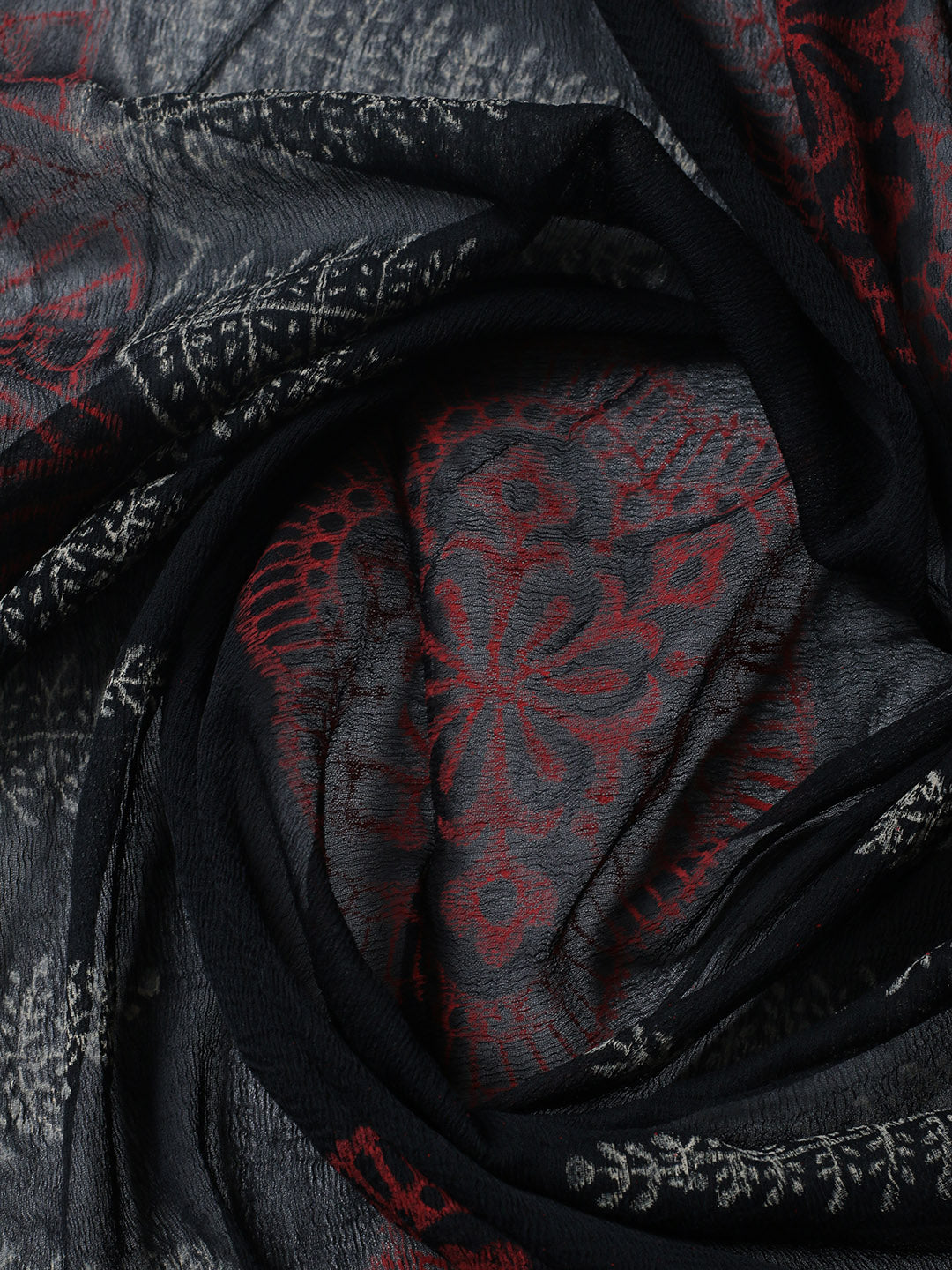 Printed Cotton Blend Unstitched Suit With Pant &amp; Dupatta