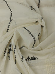 Printed Cotton Unstitched Kurta With Pant & Dupatta