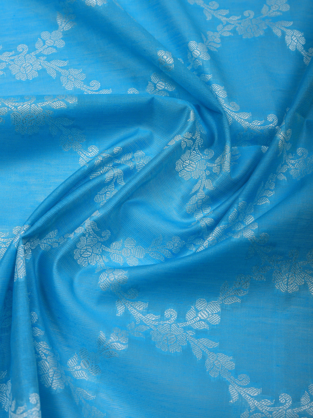 Woven Design Chanderi Unstitched Suit With Pant &amp; Dupatta