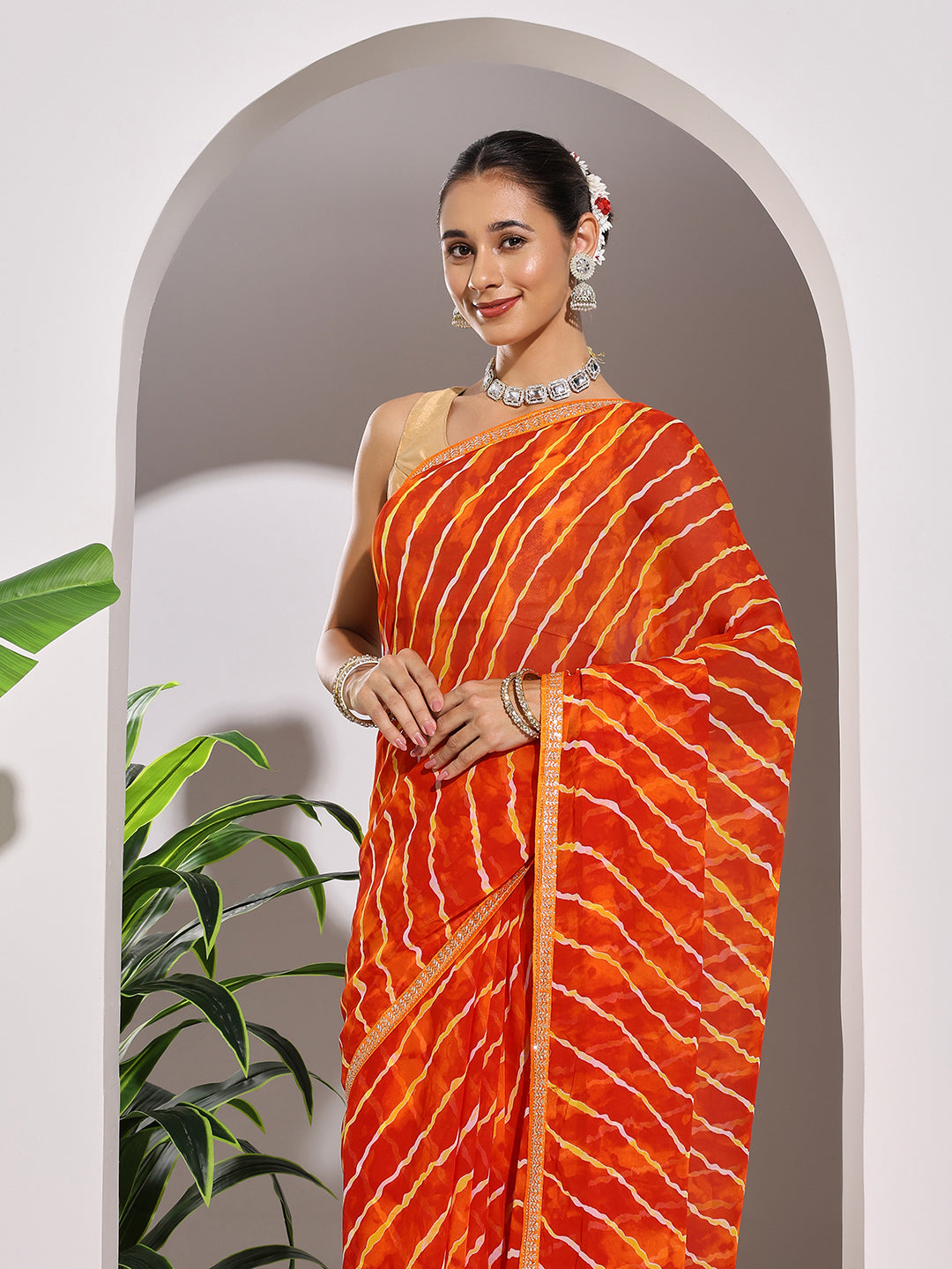 Printed Georgette Saree