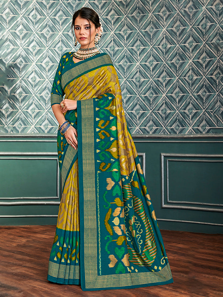 Printed Art Silk Saree