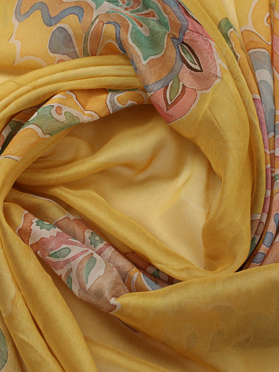 Embroidered Cotton Blend Unstitched Suit With Pant &amp; Dupatta