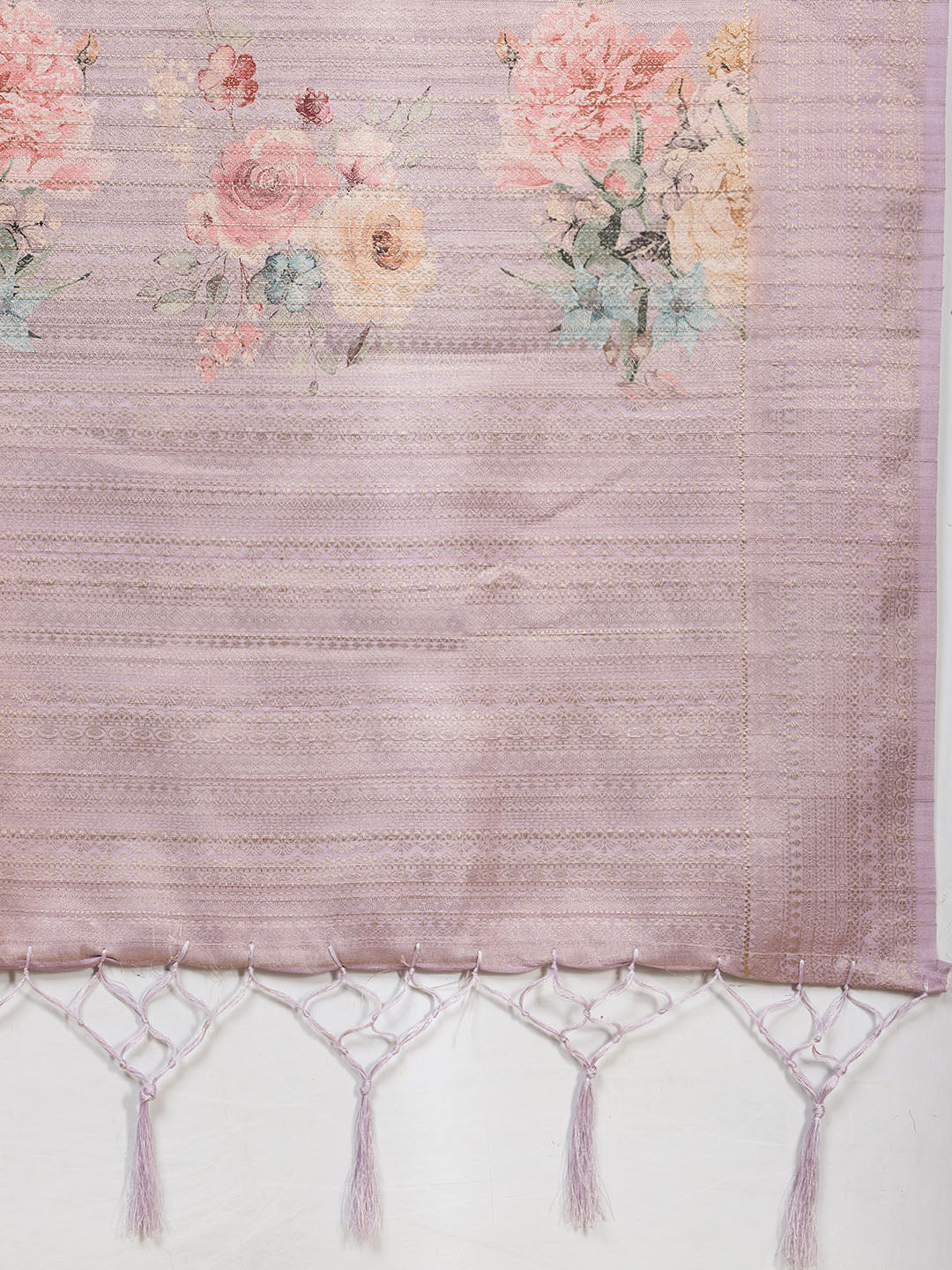 Digital Printed Tussar Saree