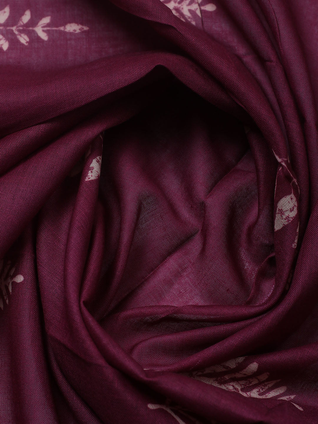 Printed Cotton Blend Unstitched Suit With Pant &amp; Dupatta