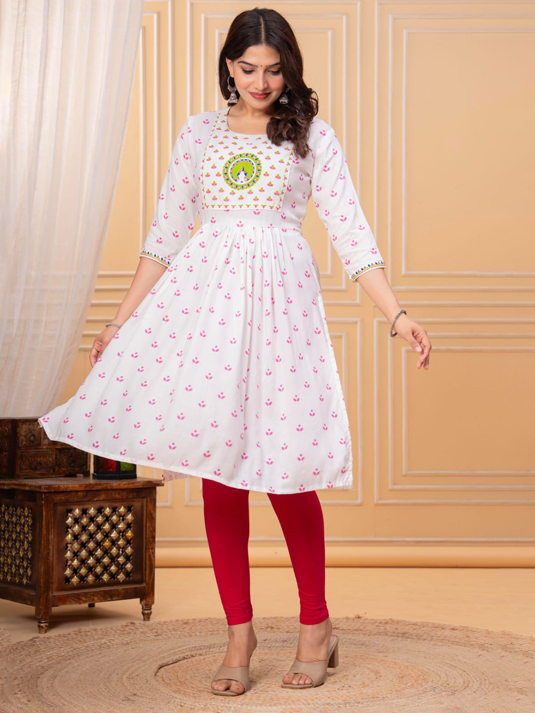 Printed Cotton Blend Kurta