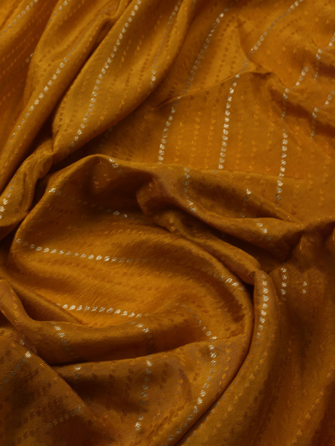 Woven Border Chanderi Unstitched Suit With Dupatta