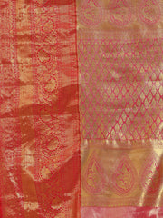 Woven Brodcade Zari Jaal Art Silk Saree