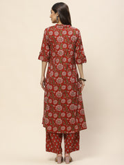 Printed Cotton Kurta Set