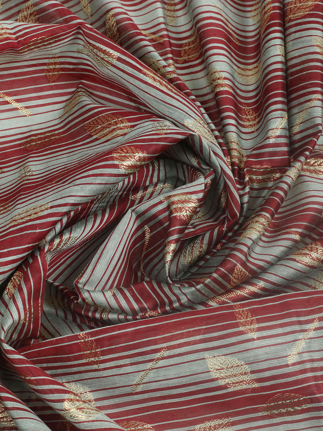 Woven Design Chanderi Unstitched Suit With Pant &amp; Dupatta