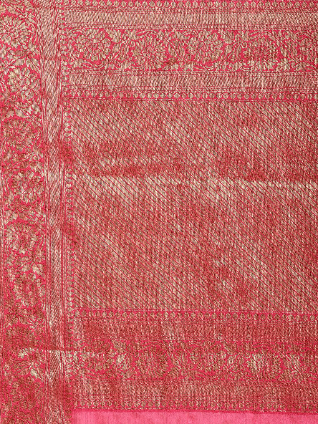 Zari Border Woven Chiffon Saree