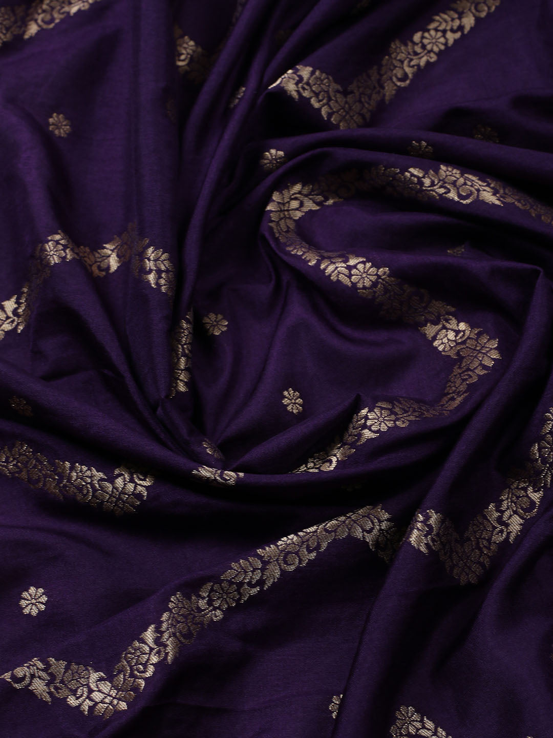 Neck Embroidered Chanderi Unstitched Suit With Dupatta