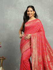 Plain Georgette Saree