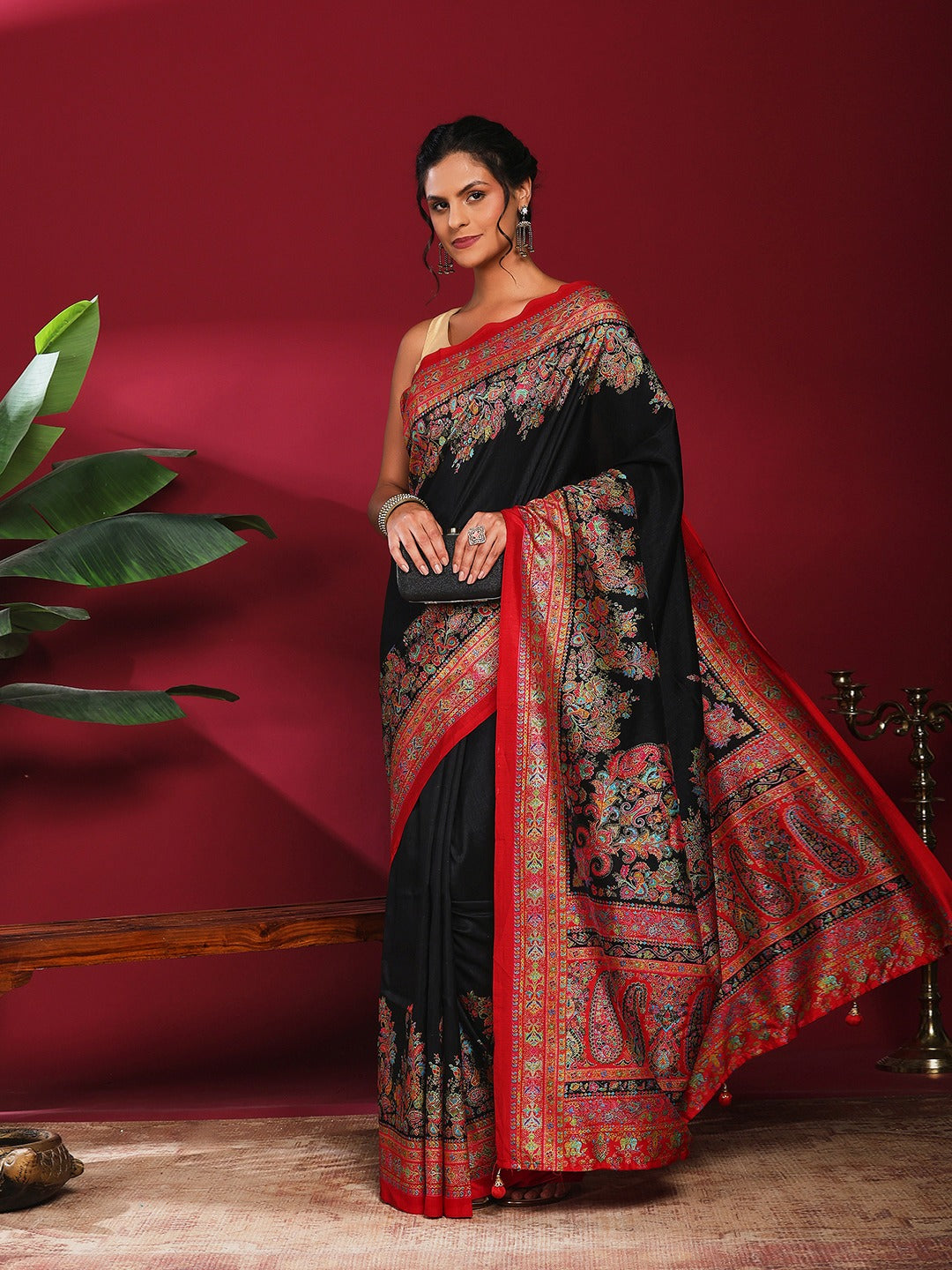 Digital Printed Art Silk Saree