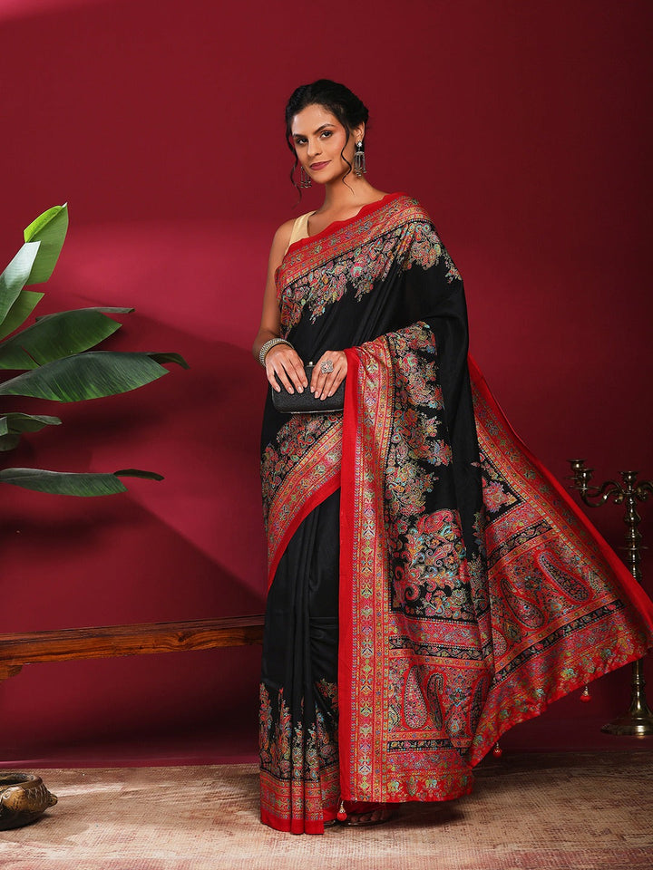 Digital Printed Art Silk Saree