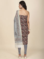 Schiffli Printed Cotton Unstitched Suit Piece With Dupatta