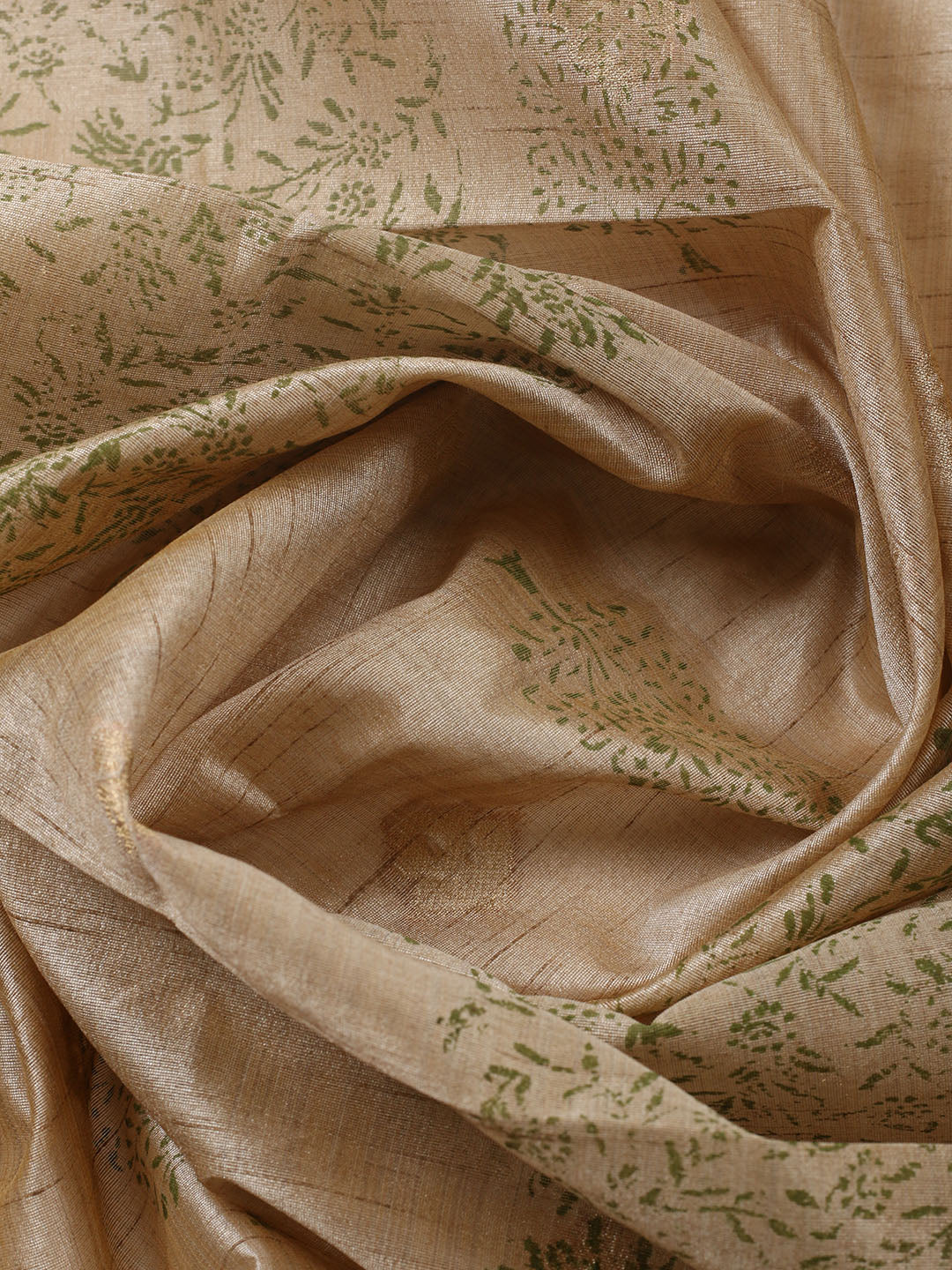 Printed Cotton Blend Unstitched Suit With Pant &amp; Dupatta