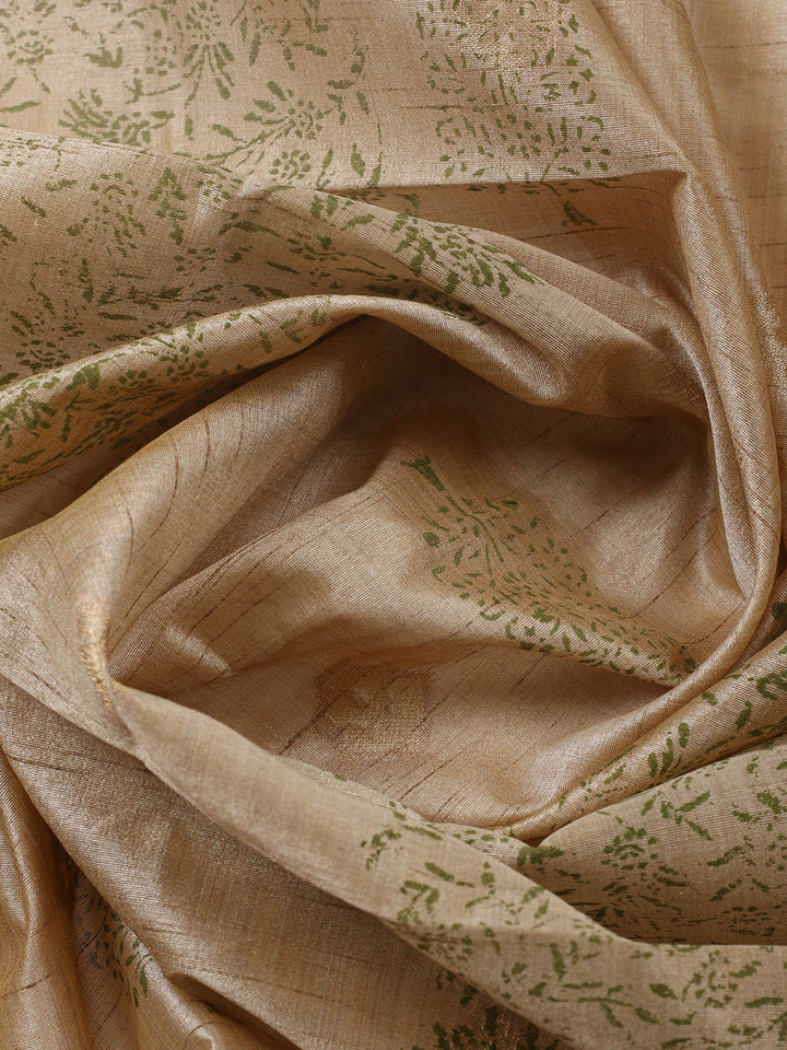Printed Cotton Blend Unstitched Suit With Pant &amp; Dupatta