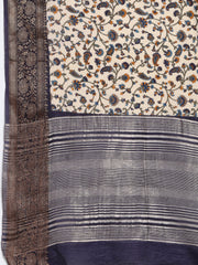 Digital Printed Cotton Blend Woven Saree