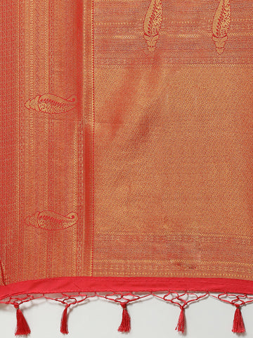 Zari Jaal Woven Handloom Saree