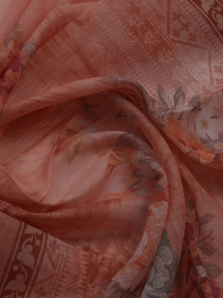 Neck Embroidered Cotton Blend Unstitched Suit With Dupatta