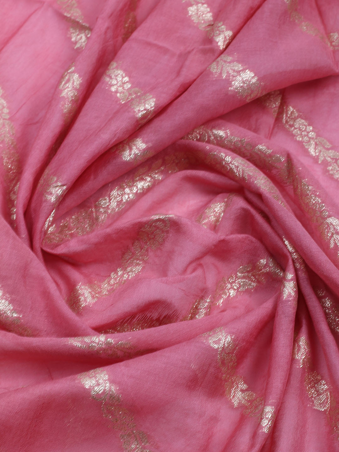 Neck Embroidered Tissue Unstitched Suit Piece With Dupatta