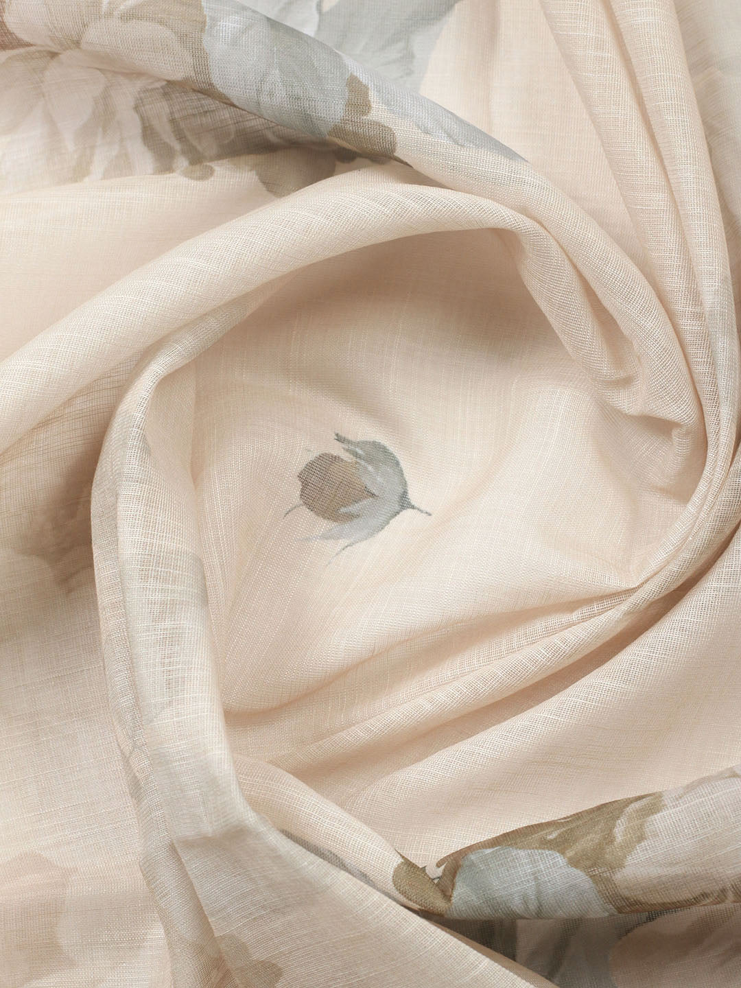 Embroidered Linen Blend Unstitched Suit With Pant Dupatta