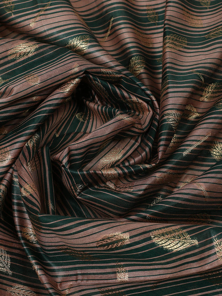 Woven Design Chanderi Unstitched Suit With Pant &amp; Dupatta