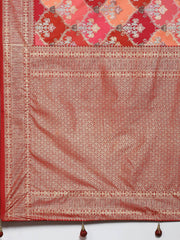 Zari Jaal Art Silk Printed Saree