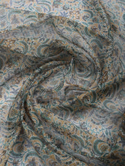 Embroidered Cotton Blend Unstitched Suit With Pant Dupatta