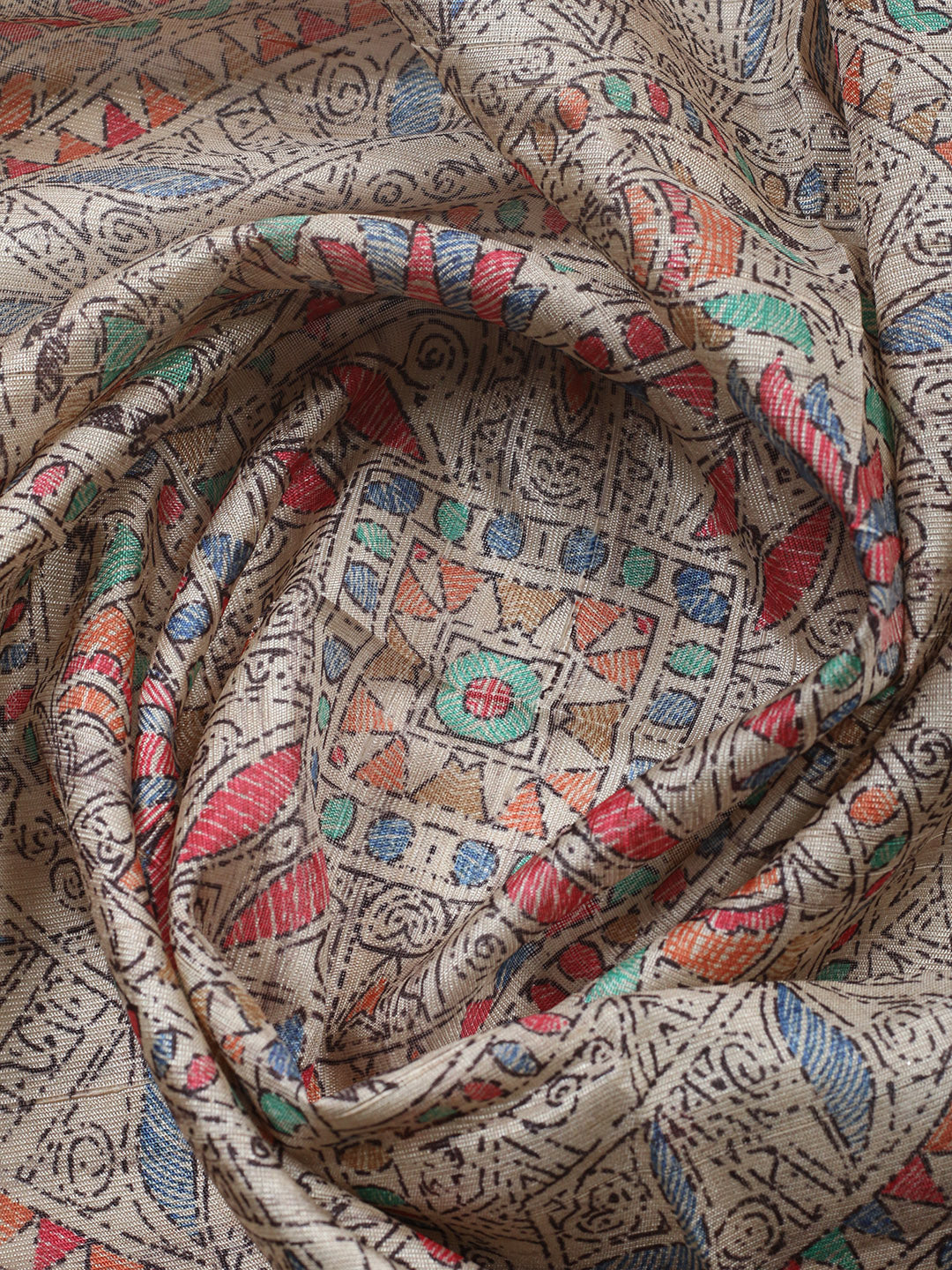 Embroidered Cotton Blend Unstitched Suit With Pant &amp; Dupatta