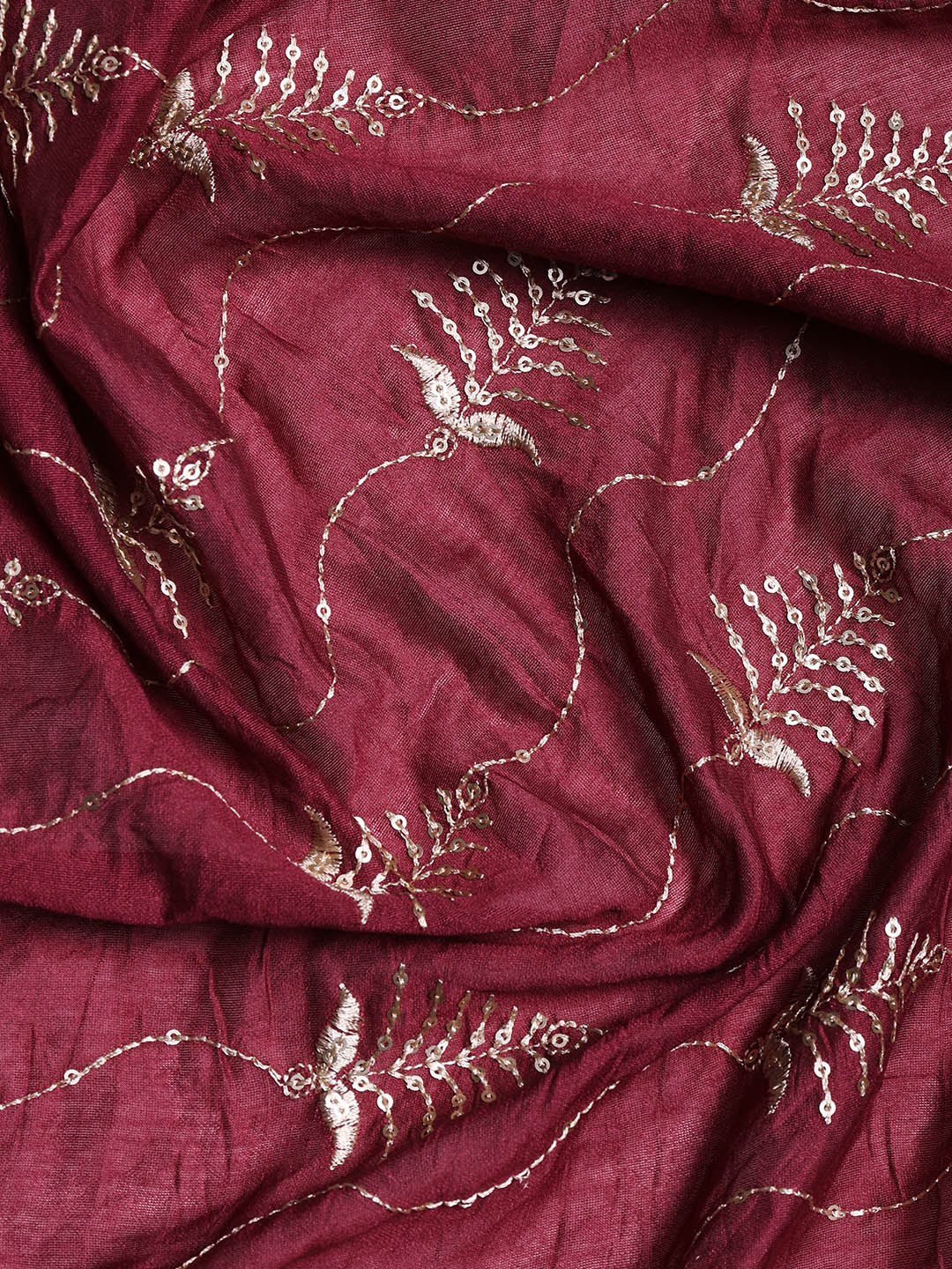 Neck Embroidered Cotton Blend Unstitched Suit With Dupatta