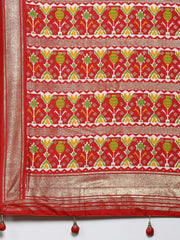 Patola Printed Art Silk Woven Saree