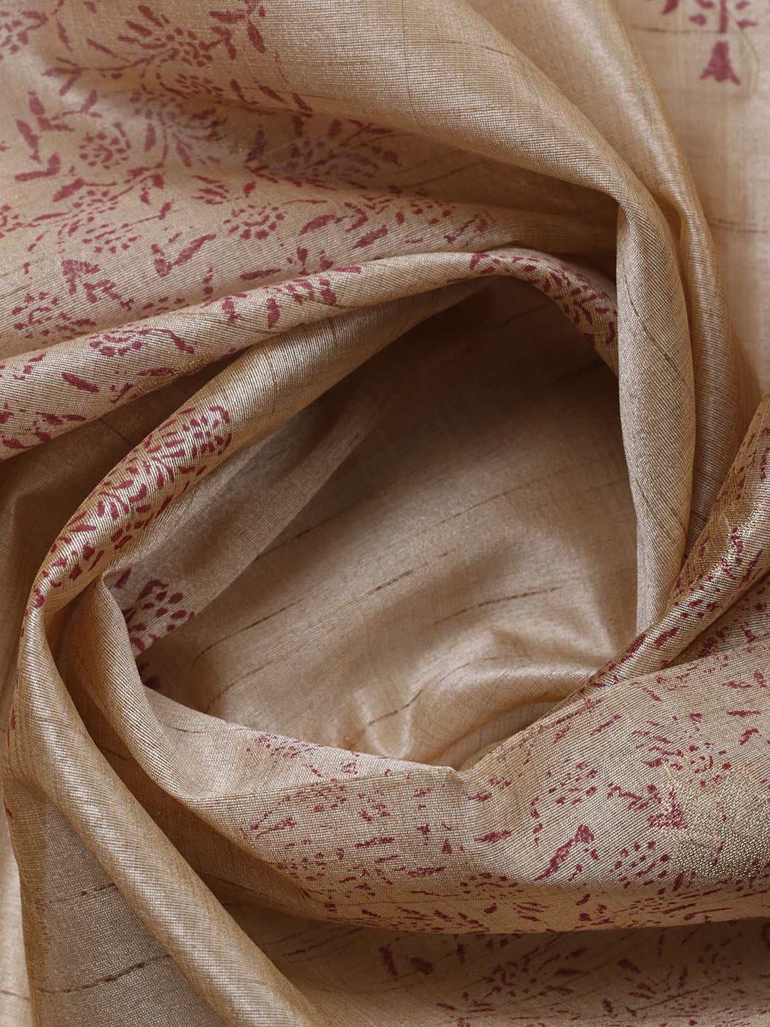 Printed Cotton Blend Unstitched Suit With Pant &amp; Dupatta