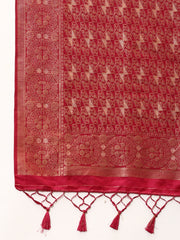 Zari Jaal Woven Handloom Saree