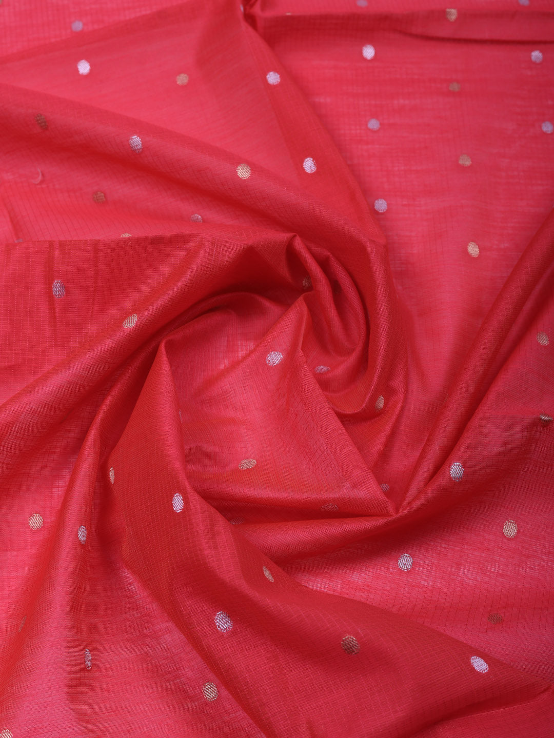 Embroidered Chanderi Unstitched Suit With Pant &amp; Dupatta