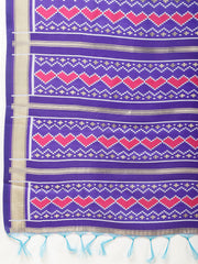 Zari Border Patola Woven Handloom Saree