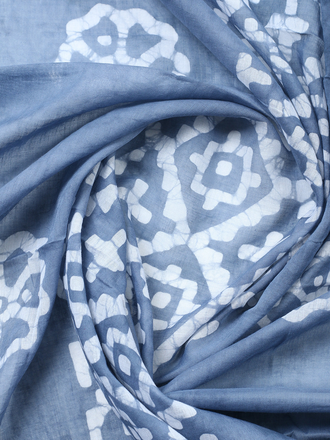 Printed Cotton Blend Unstitched Suit With Pant &amp; Dupatta