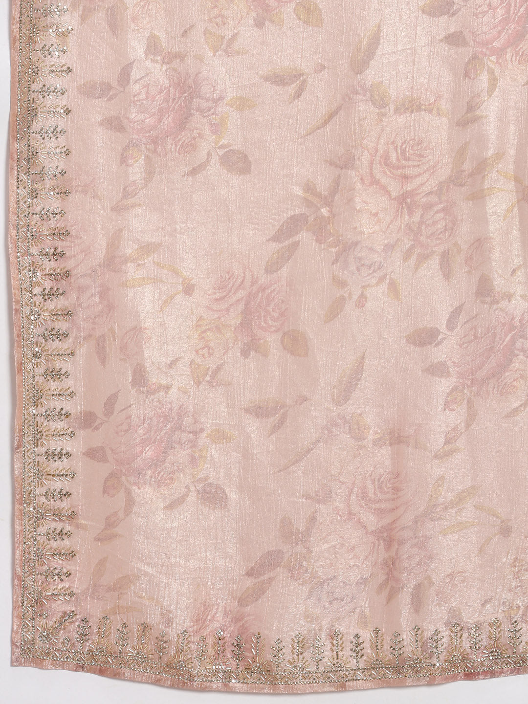 Cutdana Embroidered Chiffon Saree