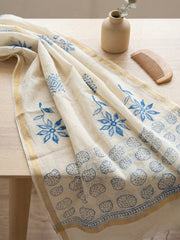 Printed Cotton Blend Unstitched Suit With Pant & Dupatta