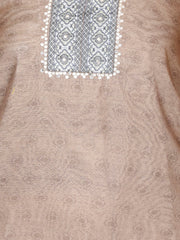 Printed Chanderi Unstitched Suit Piece With Dupatta