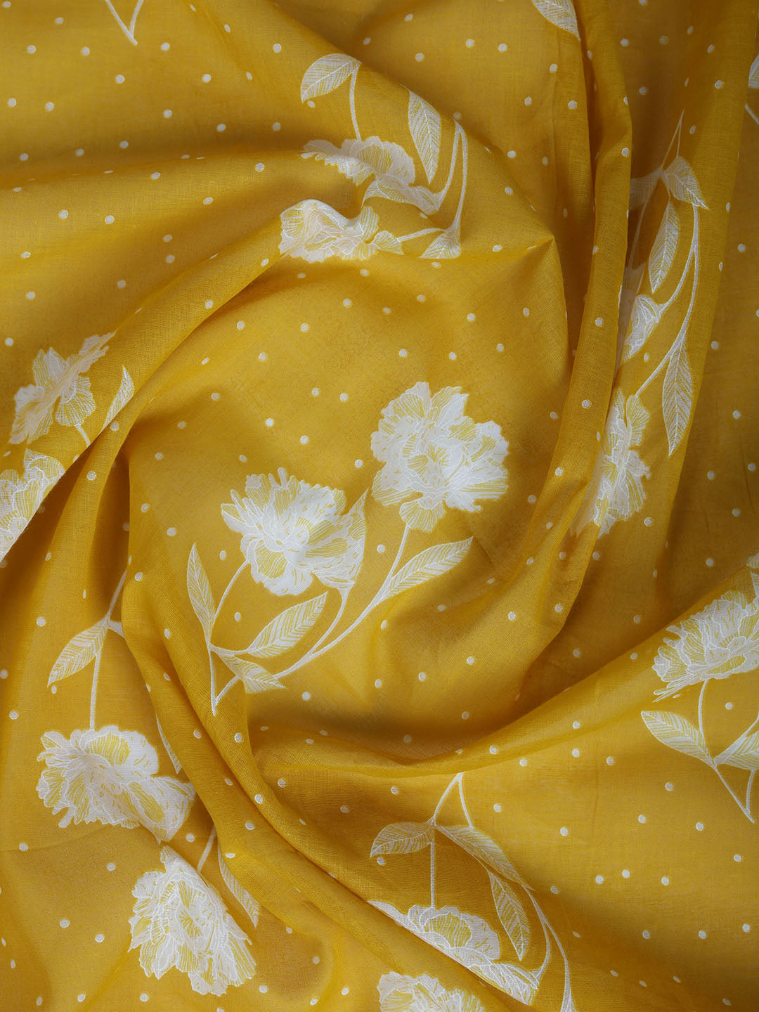 Printed Cotton Kurta With Pant &amp; Dupatta