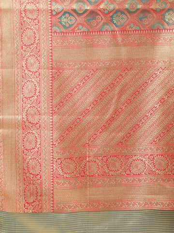 Brocade Zari Jaal Woven Handloom Saree