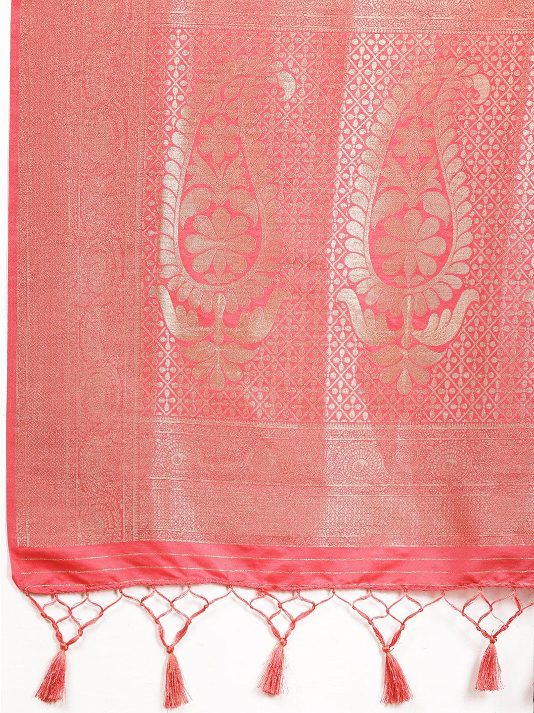 Zari Jaal Woven Art Silk Saree