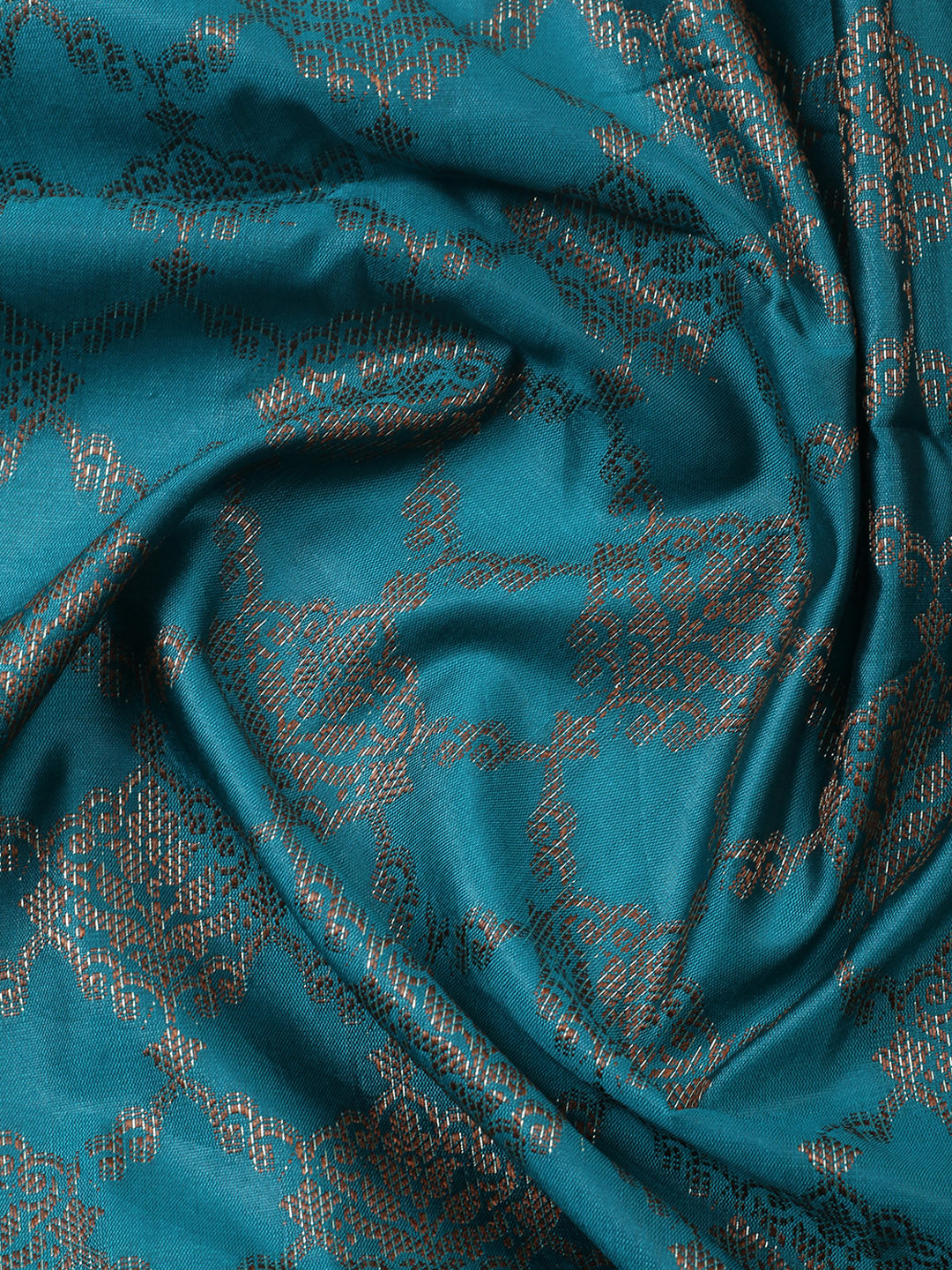 Woven Design Chanderi Unstitched Suit With Pant &amp; Dupatta