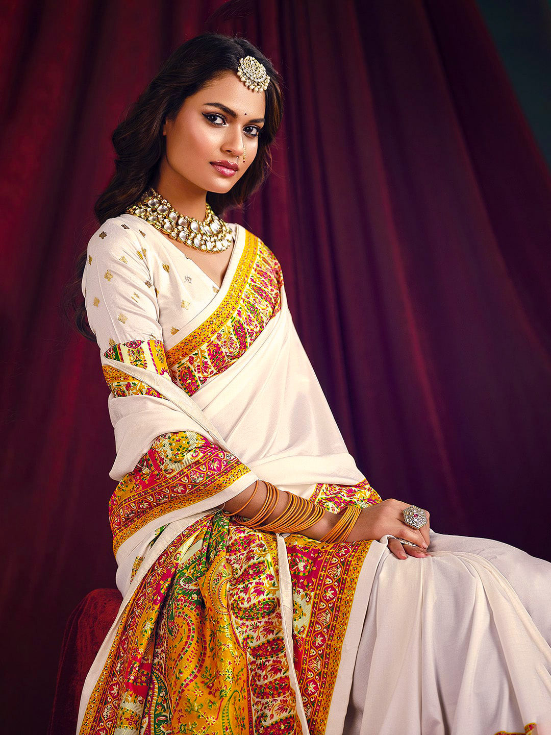 Printed Art Silk Saree