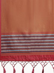 Plain Zari Border Art Silk Saree