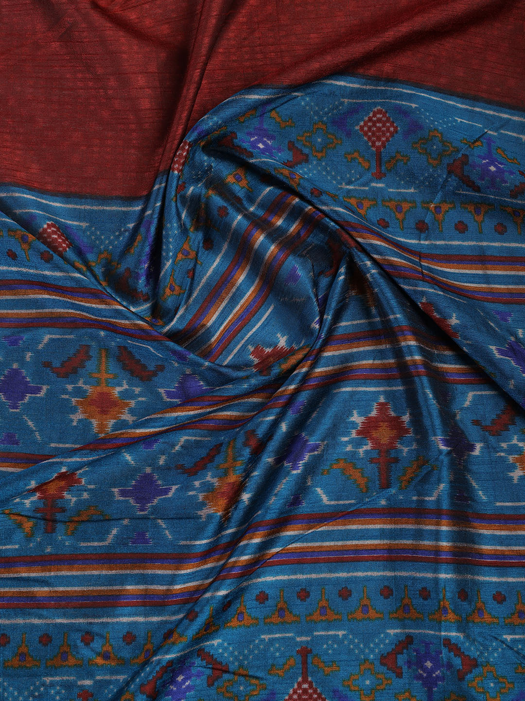 Art Silk Unstitched Suit Piece With Dupatta