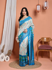 Digital Printed Art Silk Saree