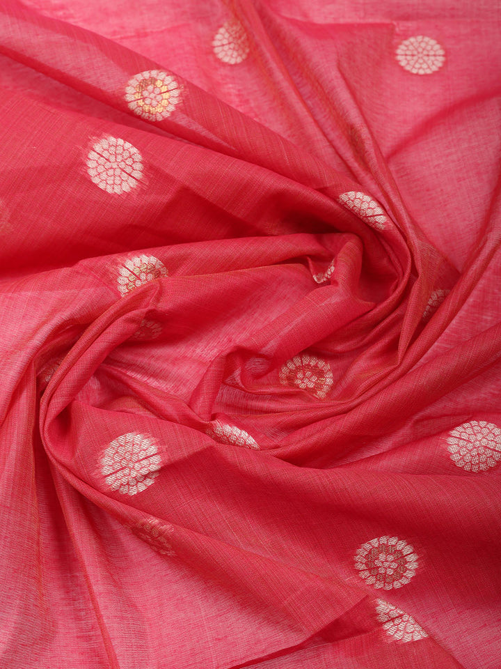 Embroidered Cotton Blend Unstitched Suit With Pant &amp; Dupatta